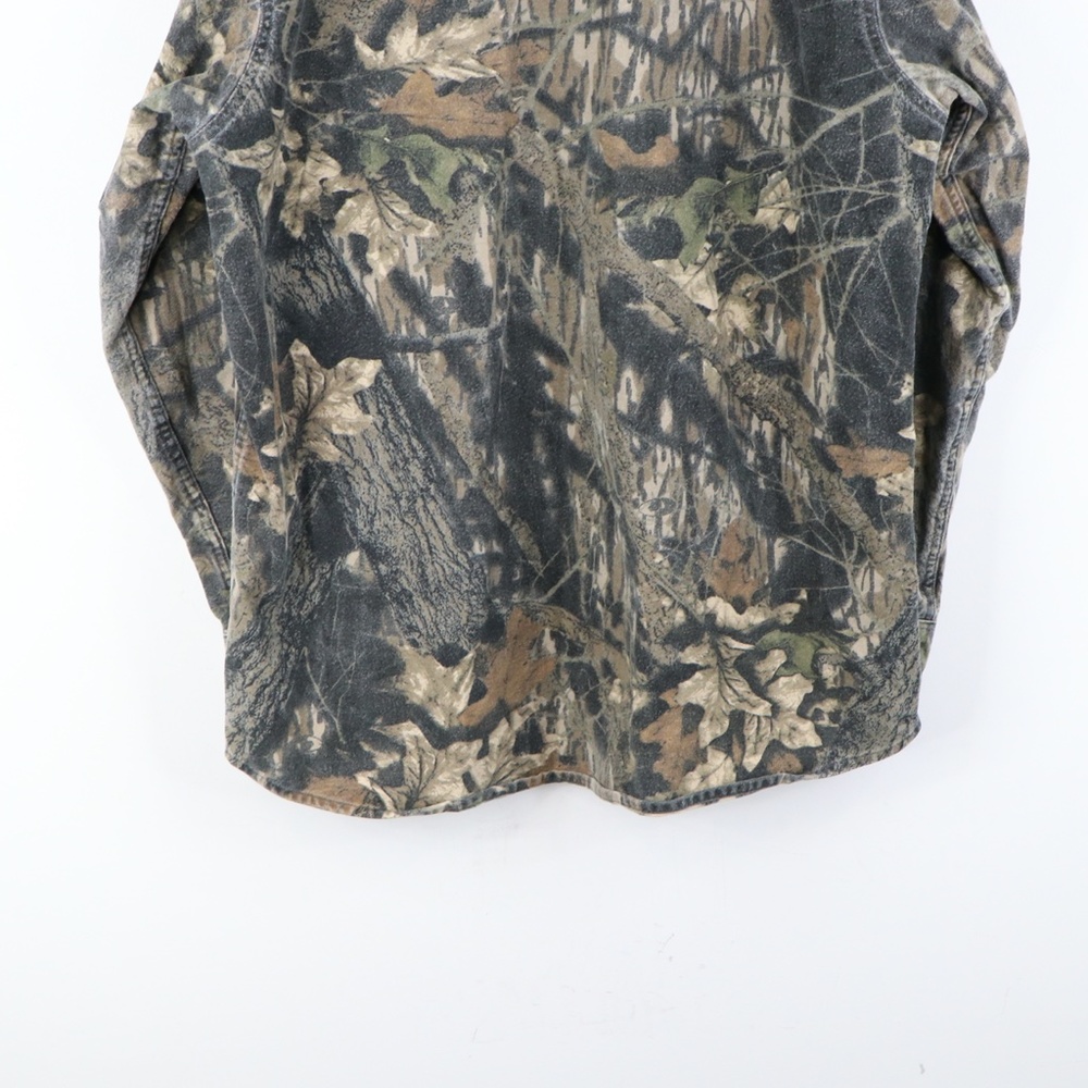 Vintage 90s Cabelas Chamois Cloth Camo Shirt - Picture 7 of 7